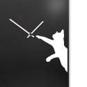 Reloj de pared vertical 30x100cm pizarra magnética diseño moderno Cat Elección
