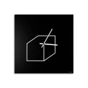 Reloj de pared cuadrado 50x50cm diseño geométrico minimalista Cube Oferta