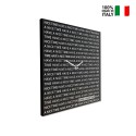 Reloj de pared 50x50cm diseño moderno pizarra magnética Nice Time Oferta