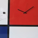 Reloj de pared de pizarra magnética de diseño moderno Mondrian Big Descueto