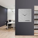 Reloj de pared 80x80cm diseño moderno pizarra magnética Nice Time Big Descueto