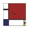 Reloj de pared de pizarra magnética de diseño moderno Mondrian Big Oferta