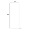 Reloj de pared pizarra magnética vertical Industrial 