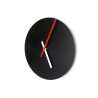 Reloj de pared redondo de diseño minimalista moderno negro Trendy Rebajas