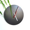 Reloj de pared redondo de diseño minimalista moderno negro Trendy Descueto