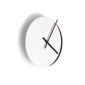 Reloj de pared de diseño moderno mínimo redondo blanco negro Eclissi Rebajas