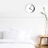 Reloj de pared de diseño moderno mínimo redondo blanco negro Eclissi Promoción