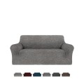 Funda de sofá de 2 plazas con reposabrazos en tejido elástico Fancy Promoción