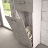 Mueble de lavandería de columna de lavandería de baño que ahorra espacio gris Rebajas