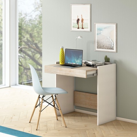 Smartworking home office desk 80x40 cajón moderno Home Desk Promoción