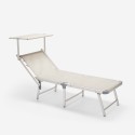 Tumbona mar playa plegable en aluminio Gabicce Gold 