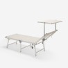 Tumbona mar playa plegable en aluminio Gabicce Gold 
