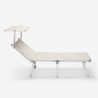 Tumbona mar playa plegable en aluminio Gabicce Gold 
