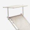 Tumbona mar playa plegable en aluminio Gabicce Gold 