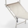 Tumbona mar playa plegable en aluminio Gabicce Gold 