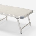 Tumbona mar playa plegable en aluminio Gabicce Gold 