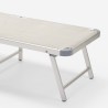 Tumbona mar playa plegable en aluminio Gabicce Gold 