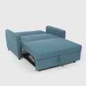 Sofá cama extraíble de 2 plazas diseño moderno en tejido PORTO RICO Precio