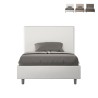 Cama y media contenedor francesa 120x200 símil piel Focus P1 Medidas