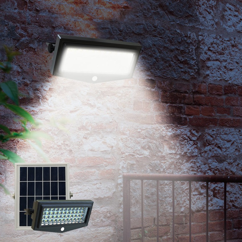 Bombilla solar LED exterior jardín. Sensor crepuscular. Luz