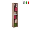 Librería vertical de madera 6 estantes diseño moderno Ely Venta