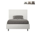 Cama y media 120x200 cuadrada y diseño contenedor Sunny P1 Medidas