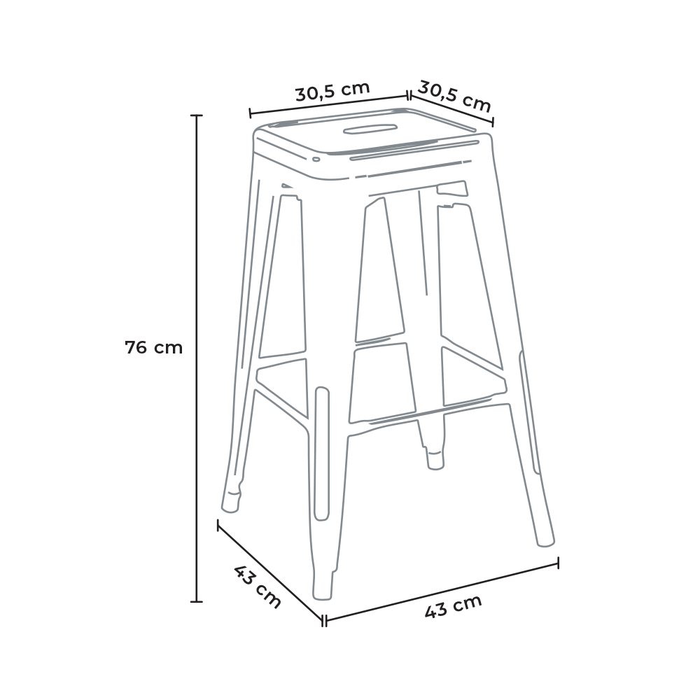 stool size