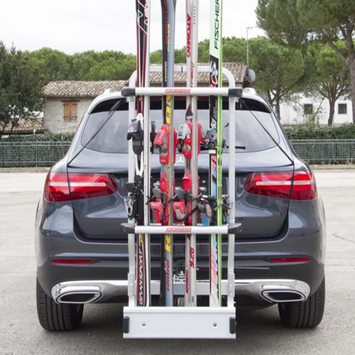 portaesquís y Coche Alfa Romeo Magnético portasnowboard homologado m-way –  con sistema antirrobo – estudiado para el Transporte de 3 pares de esquí O  2 Snowboard montaje en el techo del coche 